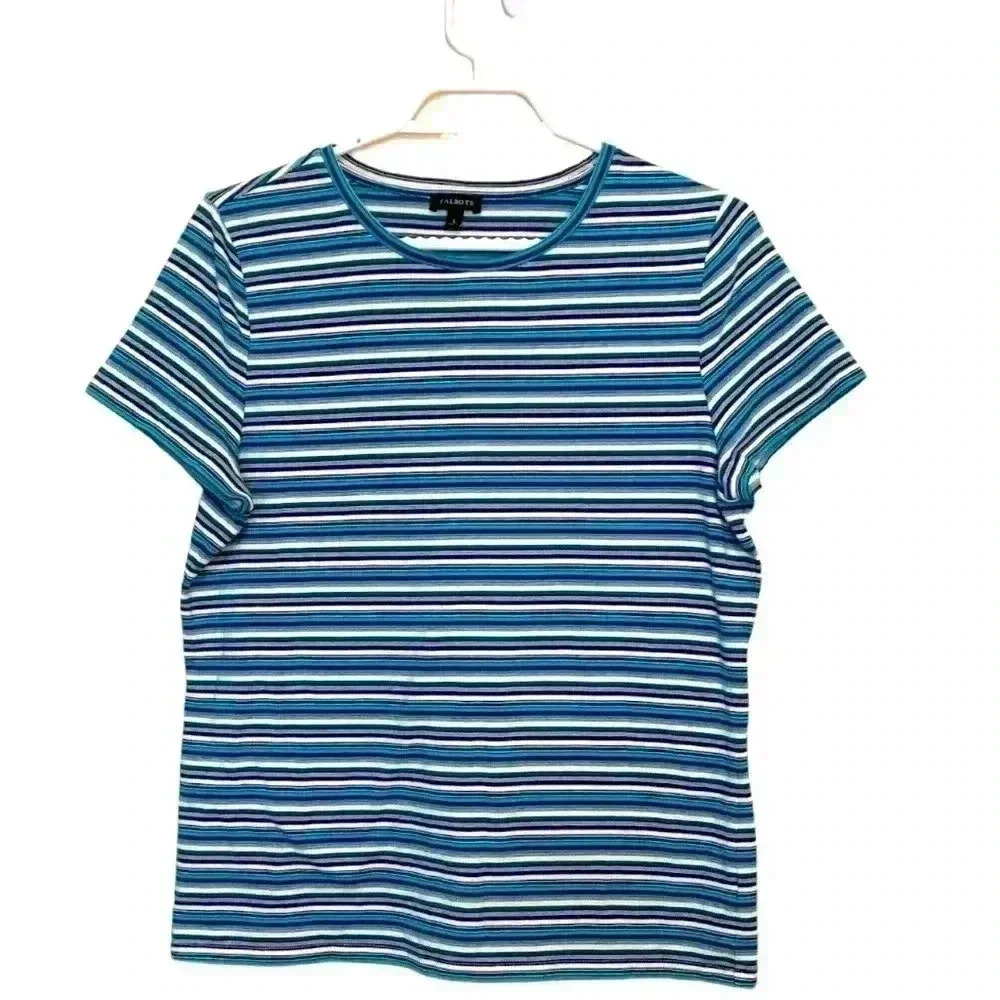 Talbots short sleeve, stretchy T-shirt. Size large.